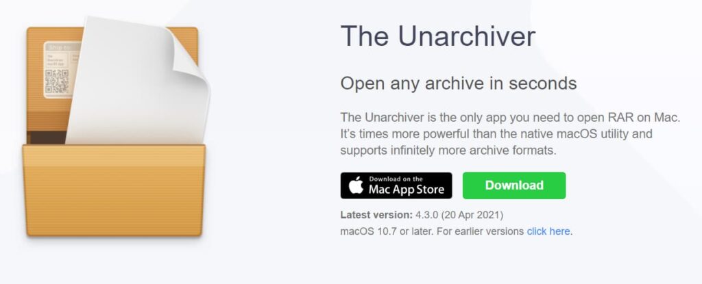 The Unarchiver giai nen cho macbook